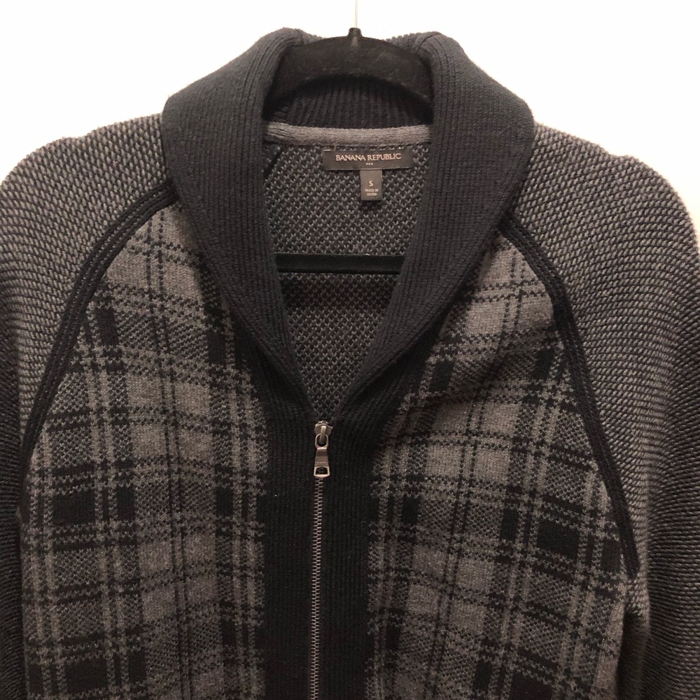 Banana Republic Men’s Full Zip Cardigan Jacket